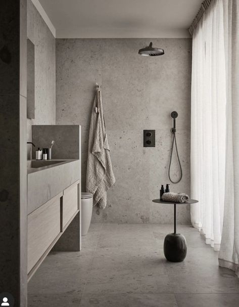 Light Grey Bathrooms, Pella Hedeby, Man Bathroom, Natural Bathroom, Grey Bathroom, Small Bathroom Makeover, White Spirit, Bathroom Design Inspiration, Upstairs Bathrooms