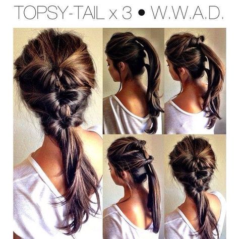 Cute ponytail alternative Makeup Tip, Fishtail Braid, Hair Do, Hair Envy, Sleeve Tattoo, Pretty Hair, Hair Today, Hair Stuff, Great Hair