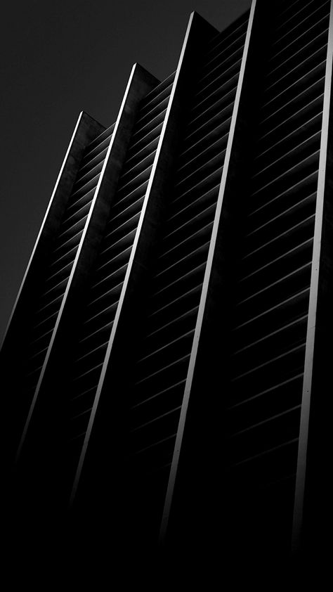 Dark Architecture Wallpaper, Architecture Iphone Wallpaper, Black Architecture, Art Deco Design Graphics, Black And White Building, Black Building, Office Wallpaper, Architecture Wallpaper, Original Iphone Wallpaper