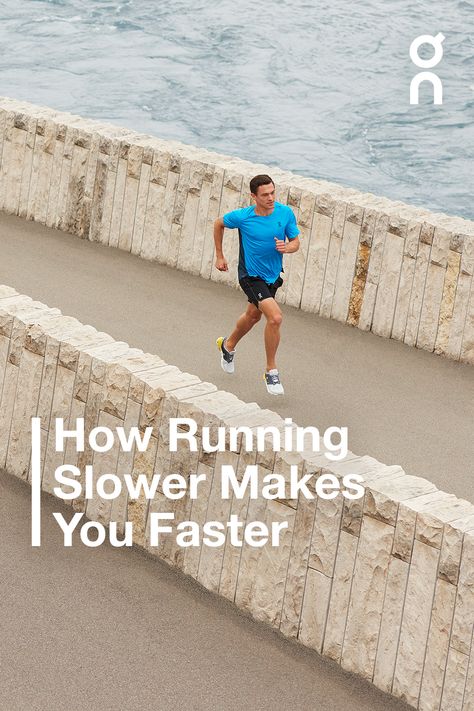 It’s true: slow runs help make you faster on race day. We asked elite coaches and athletes to explain why. #onrunning #runonclouds #runguide #running #raceday Zone 2 Running, Speed Training Running, Running Benefits, Running Facts, Benefits Of Running Everyday, Race Quotes Running, Running Quotes Bad Run, Ironman Triathlon Training, Get Faster