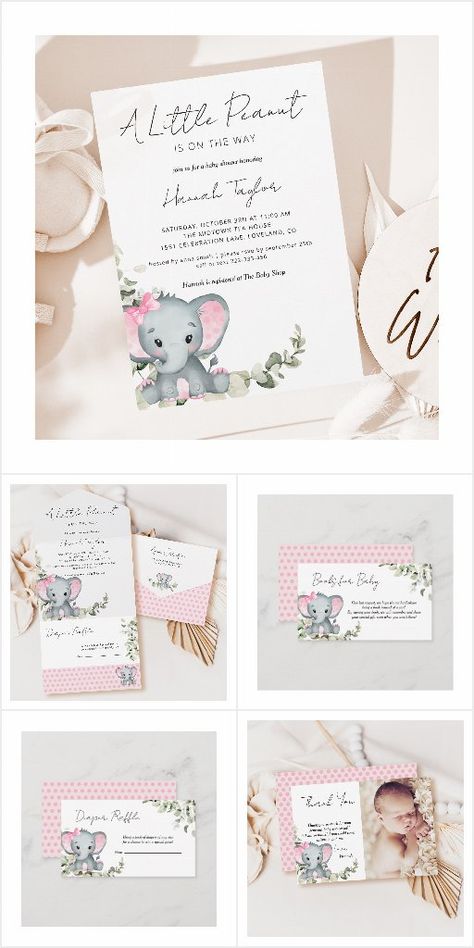 Baby Girl Elephant Shower Ideas, Elephant Theme Baby Shower Girl, Baby Shower Elephant Theme Girl, Elephant Baby Shower Theme Girl, Elephant Baby Shower Theme, Elephant Theme, Shower Collection, Cute Themes