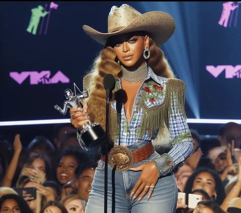 Beyonce Country Outfits, Cow Girl Outfit Black Women, Western Outfits Black Women, Rodeo Outfits For Black Women, Black Cowgirl Aesthetic, Yellowstone Cowboys, Cowgirl Outfits Black Women, Beyoncé Outfits, Beyonce Street Style