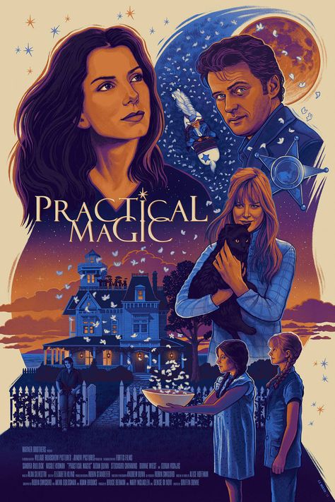 Practical Magic Movie, Practical Magic House, Magic House, Aesthetic Posters, Uni Room, The Exorcist, Alternative Movie Posters, Jrr Tolkien, Practical Magic