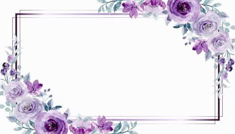 Watercolor purple rose flower frame Prem... | Premium Vector #Freepik #vector #birthday-flowers #flower-backdrop #spring-border #flower-design Background Purple Flower, Purple Roses Background, Purple Frame Border, Purple Rose Background, Purple Flowers Background, Purple Flower Frame, Purple Floral Background, Rose Flower Frame, Purple Rose Flower