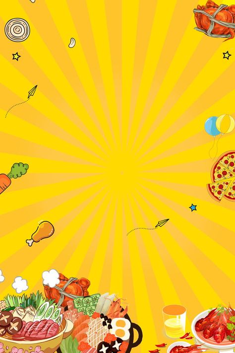 Eaten Festival H5 Food Promotion Poster Background Psd Layered Download Background For Food Poster, Food Template Background, Foodie Background, Food Promotion Poster, Foodie Wallpapers, Food Festivals Event, Canva Inspiration, Food Festival Poster, Tarpaulin Design