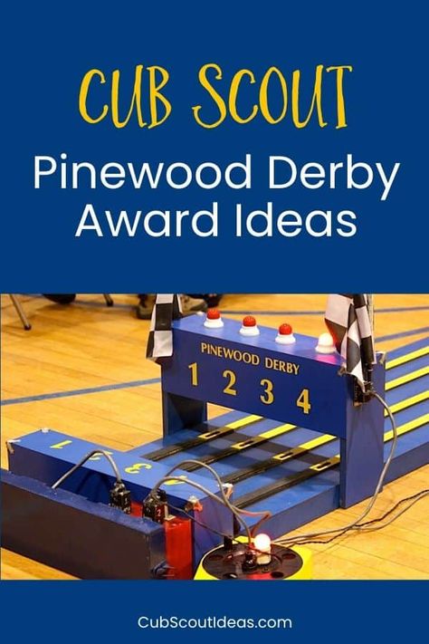 Check out this list of 98 fun Pinewood Derby award ideas! You'll find ideas to recognize cars that are unique, but may not be the fastest. Reward all of your Cub Scouts with one of these awesome awards. #PinewoodDerby #CubScouts #CubScout #CubScoutIdeas Pinewood Derby Cars Fastest, Pinewood Derby Track, Pinewood Derby Templates, Cub Scout Crafts, Cub Scout Activities, Fun Awards, Scout Crafts, Derby Ideas, Derby Car