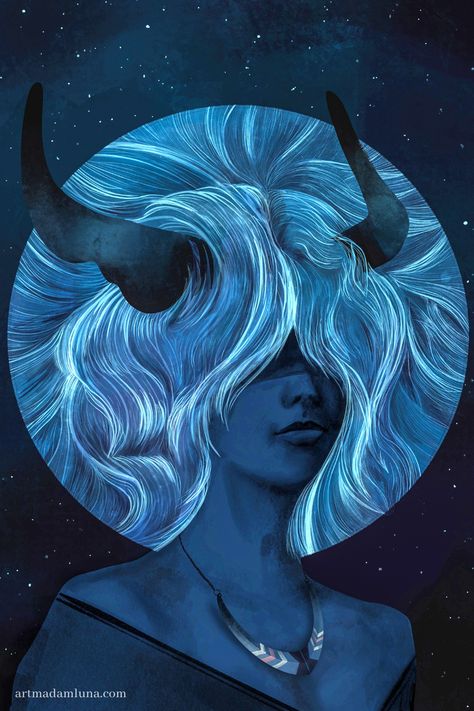 The Full Moon in Taurus - Fine Art Print, Zodiac Symbol Spiritual Wall Art, Astrology Poster, Spiritual Gift for Taurus Taurus Moon Aesthetic, Full Moon In Taurus, Moon In Taurus, Astrology Poster, Taurus Art, Taurus Moon, Spiritual Wall Art, Zodiac Taurus, The Full Moon