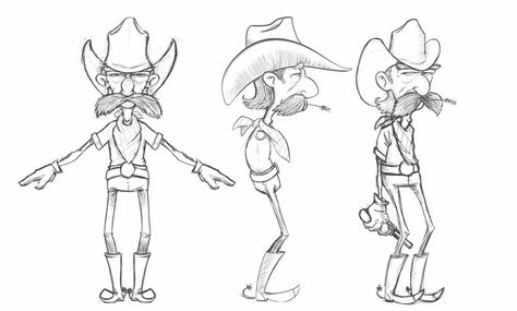 Old Cowboy, Cartoon Model, Character Turnaround, Character Model Sheet, Model Sheet, Male Character, Character Sketches, 3d Cartoon, Character Wallpaper