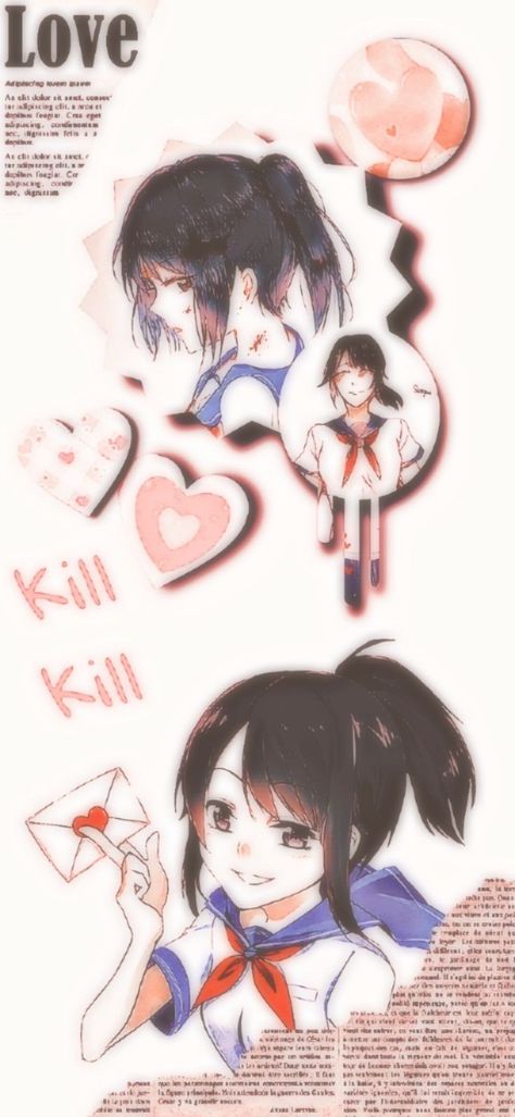 Yandere Wallpaper Aesthetic, Yandere Aesthetic Wallpaper, Yanderecore Wallpaper, Yandere Simulator Icon, Yandere Simulator Wallpaper, Yandere Wallpaper, Yandere Simulator Characters, Ayano Aishi, Yandere Girl