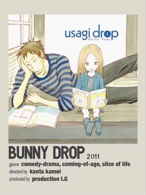 Bunny Drop Anime, Usagi Drop, Anime Diary, Anime Watchlist, Bunny Drop, Watching Anime, Japanese Animated Movies, Good Anime Series, Detective Conan Wallpapers