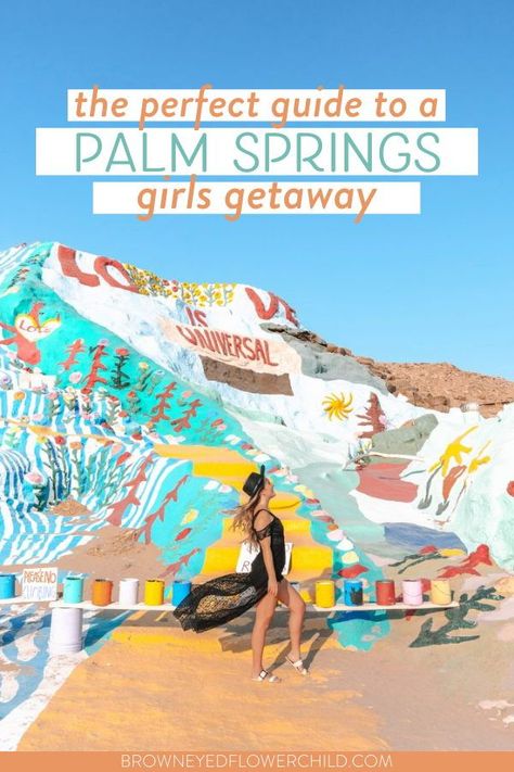 Get tips to plan a memorable girls trip to Palm Springs California including the best things to do in Palm Springs California and the best places to stay in Palm Springs California. This Palm Springs California girls trip guide will help you plan a girls weekend getaway to Palm Springs California, one of the best girls getaway destinations in the USA. | california girls getaway destinations | usa girls getaway destinations | palm springs girls trip | palm springs girls weekend getaway 30th Birthday Trip, California Road Trip Itinerary, San Jacinto Mountains, Girls Weekend Getaway, Usa Destinations, Birthday Travel, Destinations Travel, Girls Getaway, Palm Springs California