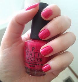 California Raspberry Opi Gel, Opi California Raspberry, Opi Raspberry Color, Purdue Nails, Raspberry Color Nails, Raspberry Nail Color, Pedi Nails, Raspberry Nails, Opi Gel Nails