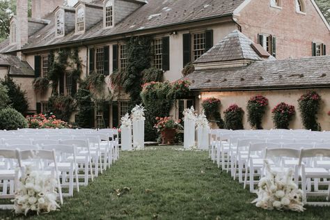 Pennsylvania Wedding Venues, White Garden Wedding, Wedding Venues Pennsylvania, Mountain Laurel, White Building, Pennsylvania Wedding, White Garden, Garden Party Wedding, White Dress Party