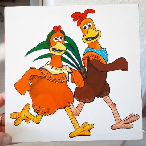 Chicken Run movie art Chicken Run Movie Art, Chicken Run Movie, Run Movie, Chicken Run, Chicken Runs, Art Appreciation, My Arts, Movie Art, Rock Painting