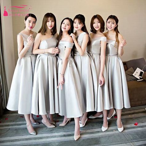 Dress Bridesmaid Brokat, Bridesmaid Brokat, Wedding Dresses For Maids, Wedding Guest Gown, Silver Bridesmaid Dresses, Wedding Guest Gowns, Silver Bridesmaid, Simple Bridesmaid Dresses, Dresses Simple