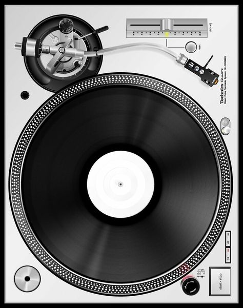 Escogí esta imagen por que tiene una tornamesa y me gustaría tener o comprarme un par de tornamesas Technics 1200, Technics Sl 1200, Technics Turntables, Arte Nerd, Dj Art, Sup Stand Up Paddle, Turn Table Vinyl, Vinyl Record Art, Dj Booth