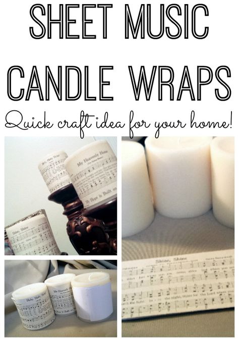 Music Themed Centerpieces Diy Table Decorations, Music Banquet Decorations, Sheet Music Decor, Vintage Wedding Decorations Diy, Music Centerpieces, Candle Wraps, Wedding Decorations Diy Centerpiece, Music Party Decorations, Music Candle