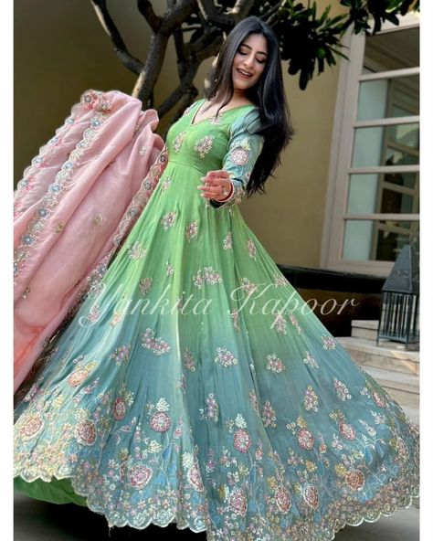 ₹1599

👉👗💥*Launching New Designer Party Wear Look Full Heavy Digital Print With Heavy Embroidery With Sequence Work Gown With Fully Stiched Bottom and Dupatta Ready to Wear Collection*💥👗💃🛍👌💕

🧵 *Fabric Detail* 🧵

👗 *Gown Fabric* : Heavy  Faux Georgette With *Full Heavy Embroidery Sequence Work With Digital Print*With*Full Sleeve* 

👗 *Gown Inner* : Micro Cotton
Fully 
✂️📏*SIZE*:
*XL(42)Free Size With,XXL(44)Marjin*
*(Fully Stitched Ready To Wear)*

👗 *Gown Length* : 54-55 Inch... Full Sleeve Gowns, Long Anarkali Gown, Blue Green Fabric, Long Anarkali, Anarkali Salwar, Anarkali Gown, Bridal Bridesmaid Dresses, Party Kleidung, Heavy Embroidery