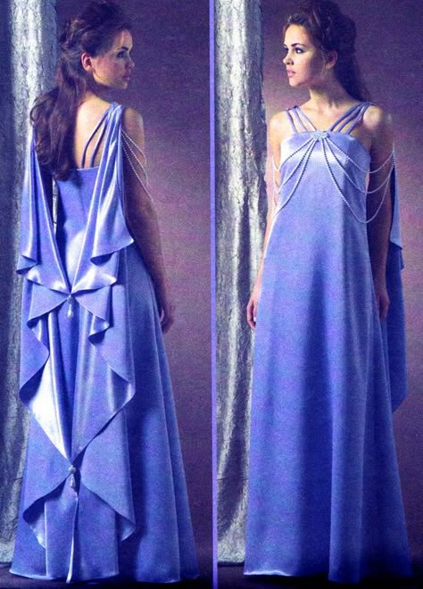 McCalls 4995  2005  Made for Aurora in 2008 for her DeMolay Sweetheart dress Padme Dress, Star Wars Queen Amidala, Bridal Sewing Patterns, Star Wars Dress, Queen Amidala, Star Wars Fashion, Queen Outfit, Star Wars Outfits, Floor Length Dress