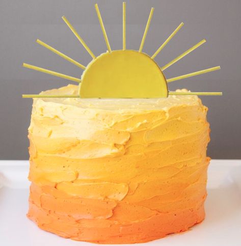 Sun Cake And Cupcakes, Boho Sun And Rainbow Birthday Party, Sunshine Veggie Tray, First Birthday Cake Sunshine, Sun Themed Cake Smash, Sunny Party Theme, Boho Sunshine Birthday Cake, Halfway Around The Sun Cake, Boho First Trip Around The Sun Cake Smash