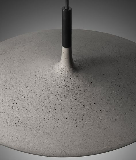 italian studio lucidipevere unveils their design for the foscarini aplomb large, a UFO shaped #concrete set to debut soon. Foscarini Aplomb, Foscarini Lighting, Diy Lamp Ideas, Concrete Product, Concrete Lamps, Modern Lamp Design, Concrete Light, Concrete Lamp, Large Pendant Lighting