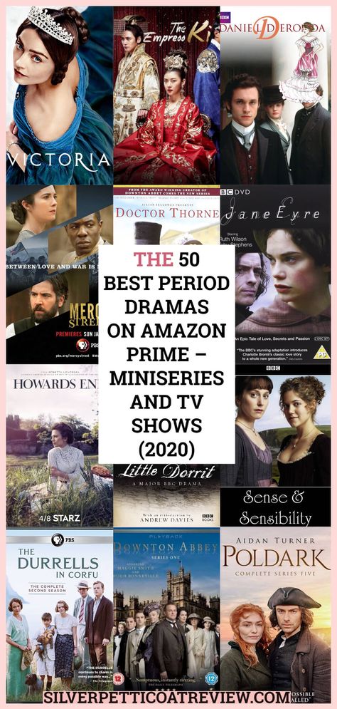 Here is a list of the best period dramas on Amazon Prime to watch in 2021. From romantic period dramas, historical drama TV shows, British period dramas, Chinese historical dramas, and more. | Period Dramas on Amazon Prime | Period Dramas | Romantic Period Dramas | British Period Dramas | Period Dramas Series Best Period Dramas, Period Drama Series, British Period Dramas, Period Drama Movies, Little Dorrit, Amazon Prime Movies, Amazon Prime Shows, Prime Movies, British Movies