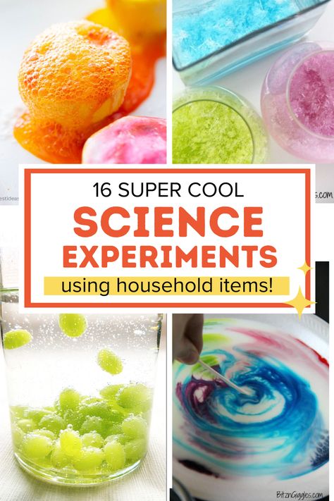 Easy Science experiments for kids Third Grade Science Experiments, Kid Experiments At Home, Experiments To Do At Home, Home Science Experiments, Elementary Science Experiments, School Science Experiments, Science Experiments Kids Easy, Easy Science Projects, Kitchen Science Experiments