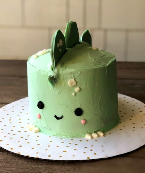 Tårta Design, Resipi Kek, Dino Cake, Dinosaur Birthday Cakes, Simple Cake Designs, Dinosaur Cake, Cute Baking, Dino Birthday, Simple Birthday Cake