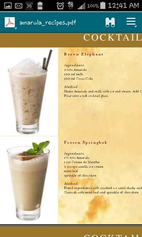 Amarula Amarula Drinks, Amarula Cocktails, Amarula Drink, Recipe Journal, Cream Liqueur, Cocktail Night, Cocktail Ideas, Alcohol Drink Recipes, Party Treats