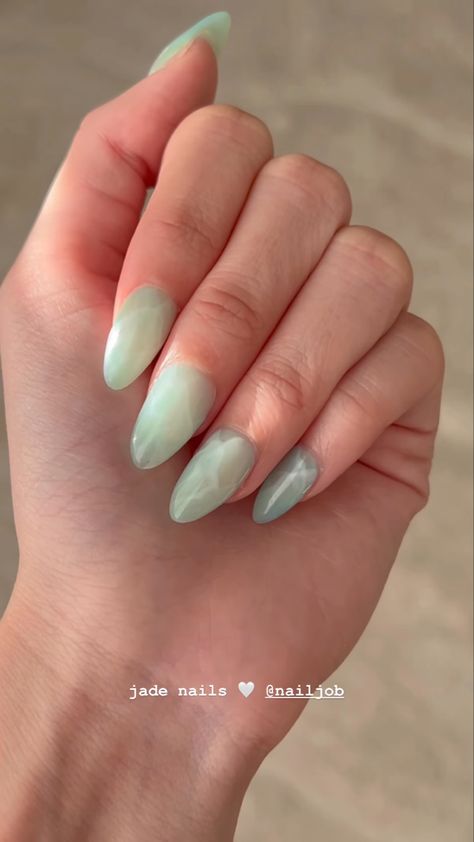 Jade Nails, La Nails, Galaxy Nails, Nails Today, Grunge Nails, Glamorous Nails, Almond Acrylic Nails, Cute Gel Nails, Soft Nails