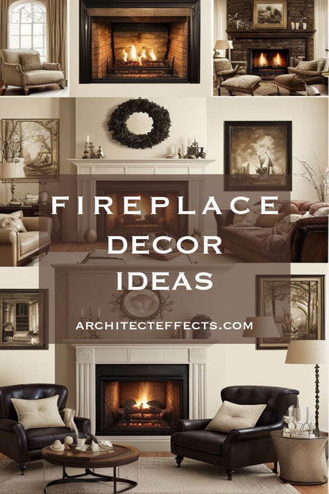 When it comes to fireplace ideas decor, the possibilities are endless, from traditional mantel designs to modern, minimalist arrangements that add warmth and ambiance to any space. #fireplaceideas #fireplacedecor Traditional Mantel Decorating Ideas, Fireplace Ideas Decor, Fire Places Decoration Ideas, Fireplace Mirror Ideas, How To Style A Mantle, Over Fireplace Decor, Black Fireplace Mantel, Traditional Mantel, Fireplace Mantel Decorating Ideas