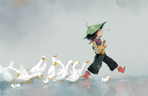 Check out this @Behance project: “Various Illustrations” https://www.behance.net/gallery/43541489/Various-Illustrations Kids Book Illustration, Children Story Book Illustration, Children Story Book, Rain Illustration, Duck Illustration, Game Designer, 동화 삽화, Illustration Art Kids, Picture Books Illustration