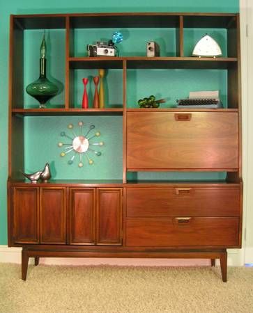 Love this! Diy Mid Century Modern Furniture, Vintage Mid Century Furniture, Mid Century Interior, Colour Ideas, Mid Century Modern Decor, Retro Furniture, Mid Century Decor, Retro Home Decor, Mid Century Modern House