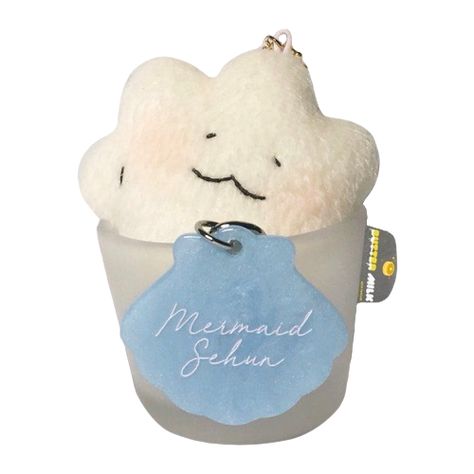 Plushie Png, Goodnotes Scrapbook, Cloud Plushie, Ios Png, Plushie Keychain, Cute Candle, Keychain Blue, Japan Spring, Cup Stickers