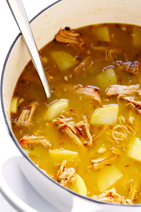 Soup Made With Pork, Soup With Leftover Pork, Soup With Pork In It, Leftover Carnitas Recipes, Recipes For Leftover Pork, Leftover Pork Carnitas, Carnitas Soup, Leftover Carnitas, Chicken Carnitas