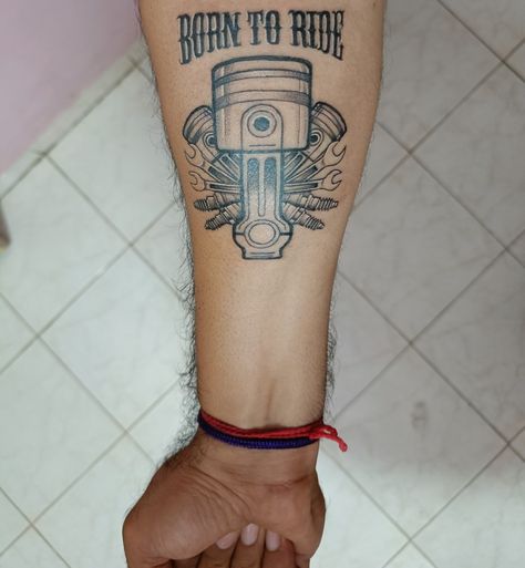 Forearm Tattoo ideas Spanner Tattoo, Born To Ride Tattoo, Ride Tattoo, G Tattoo, Born To Ride, Tatting, Tattoos, Art