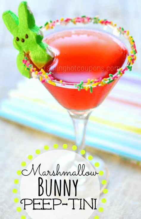 Easter Brunch Cocktail Ideas | FINDinista Easter Martini, Easter Brunch Cocktails, Easter Drink, Easter Meal, Easter Cocktails, Marshmallow Bunny, Baking Fun, Hippity Hoppity, Brunch Cocktails