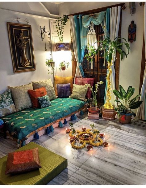 Beautiful Turkish fresh home decor idea 2023 Indian Home Decor Living Room, Living Room Empty, Turkish Home Decor, Colorful Room Decor, Indian Living Room, Indian Room Decor, Colourful Living Room Decor, Minimalist Living Room Decor, Indian Living Rooms