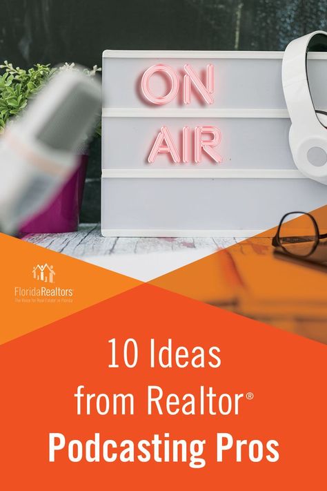 Steal these 10 Ideas From Realtor Podcasting Pros. Marketing magic can happen when you connect with the community in a meaningful way — and a podcast positioning you as a trusted local real estate resource can do that. Real Estate Podcast, Podcast Ideas, Realtor Marketing, News Media, The Community, Marketing Tips, Podcast, Florida, Real Estate