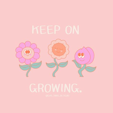 Cute floral growth quote Thrift Quotes, Mini Quotes, Grow Quotes, Quotes About Growth, Class Quotes, Flower Quote, Redbubble Stickers, Parking Spot, Growth Quotes