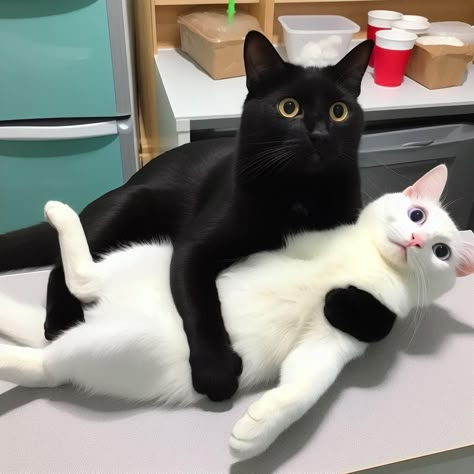 Black And White Cats, Funny Looking Cats, Silly Cats Pictures, Cute Cats Photos, Cat Photography, White Cats, Silly Animals, Funny Cute Cats, Cute Cats And Dogs