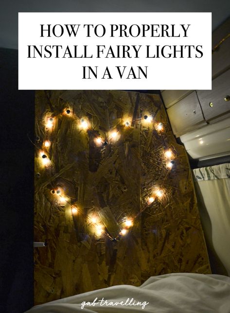 Fairy lights are the best way to add a warm and whimsical vibe to your van life. But, it's easy to snag and break the wires once installed. Check this post to make sure you install fairy lights properly to avoid breaking them and keep your van's fairy light dreams alive! Camper Fairy Lights, Touring Caravan, Fairy Light, Van Life, Fairy Lights, Hippie Boho, Diy Projects, Australia, Lighting