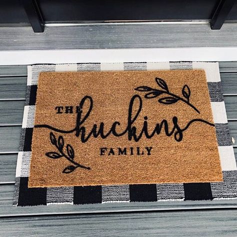 Realtor Client Gifts, Door Mat Diy, Entryway Style, Dog Door Mat, Coir Door Mat, Rooms To Go, House Things, Dog Door, Coir Doormat