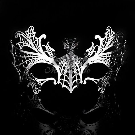 Masquerade Mask, Silver Masquerade Mask, Spider Web Masquerade Mask, Mardi Gras Mask, Masquerade Bal Masquerade Mask Silver, Masquarade Mask, Ball Outfits, Masquerade Mask Black, Goth Wedding Dresses, Silver Masquerade Mask, Couples Masquerade Masks, Mardi Gras Wedding, Masquerade Ball Mask