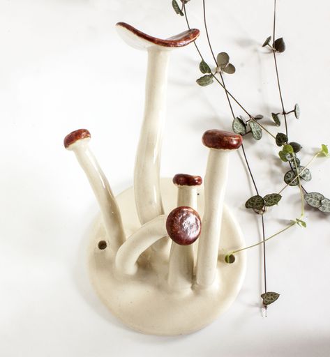 Handmade, white stoneware mushrooms.



#CeramicHandbuilding #UniRoomIdeas #RedecorateBedroomIdeas #NurseryIdeas#CeramicMushrooms #ToadstoolHooks #DisplayHooks #MushroomHangers #KeyHangers #KeyHooks #JewelryHanger #JewelleryHangers #Mycology #Wonderland #FairyGarden #CottageCore Ceramic Wall Hook, Mushroom Hooks, Ceramic Mushroom, Crafter Gift, Jewelry Hanger, Wall Hangers, Mushroom Decor, Redecorate Bedroom, Key Hanger