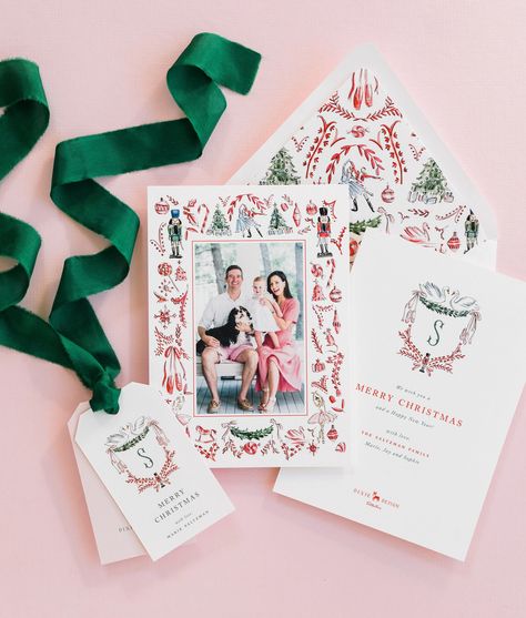 New Artist Spotlight: Riley Sheehey | Dogwood Hill Blog Nutcracker Christmas Card, Riley Sheehey, Traditional Christmas Cards, Christmas Note Cards, Unique Holiday Cards, Southern Christmas, Simple Christmas Cards, Unique Christmas Cards, Card Inspo