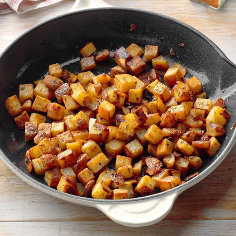 Skillet Red Potatoes Fried Red Potatoes, Breaded Pork Chops Baked, Red Potato Recipes, Potato Skillet, Red Potato, Baby Red Potatoes, Skillet Potatoes, Breakfast Potatoes, Twice Baked Potatoes