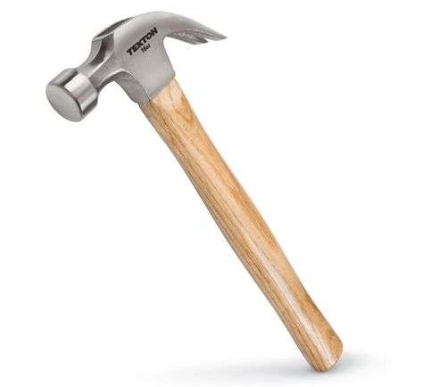 And a good-quality hammer for, well, hammering nails. | Must-Haves To Avoid DIY Pinterest Fails Creative Wedding Anniversary Gifts, Chip Gaines, Claw Hammer, Hammer Head, Valentines Day Gifts For Him, Forged Steel, Wood Light, Glue Gun, High Carbon Steel