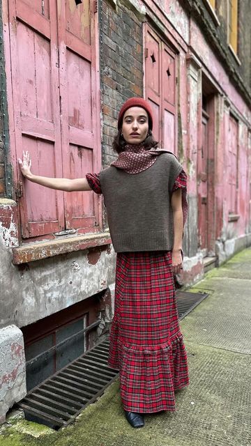 The Well Worn on Instagram: "Thank you so much for sharing @percy.langley - The Red Stewart Coord is available in their London stores x "Styling the new @the.wellworn Red Stewart Tartan Coord with knitted accessories by London designers💗 The beautiful coord is now available to buy, made in England using deadstock brushed cotton. Contemporary British style, ethically produced 🤍🌍" #thewellworn #remadeuk" Knitted Accessories, Stewart Tartan, London Design, Brushed Cotton, British Style, Thank You So Much, The Well, Tartan, England