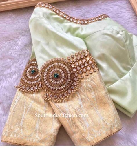 Latest Maggam Work, Latest Maggam Work Blouses, Work Blouse Designs, Silk Saree Blouse Designs Patterns, Latest Bridal Blouse Designs, Maggam Work Blouse, Blouse Designs Catalogue, Nikkah Dress, Traditional Blouse Designs